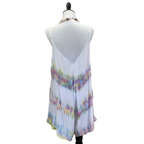 The Kau wela Mini Romper Beach Boho Romper Gypsy Overall Wide Leg - Picture 4 of 16